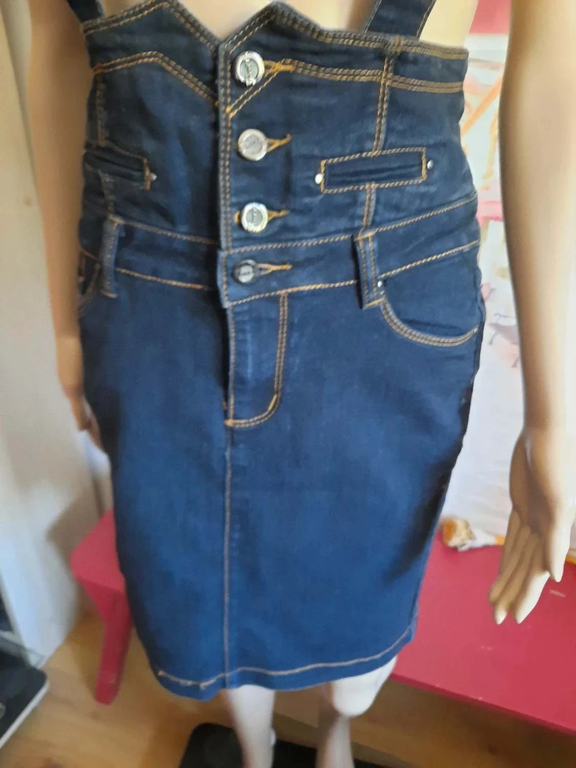 🥀 Brand new women's denim skirt Size 38. JUST F. – photo 6